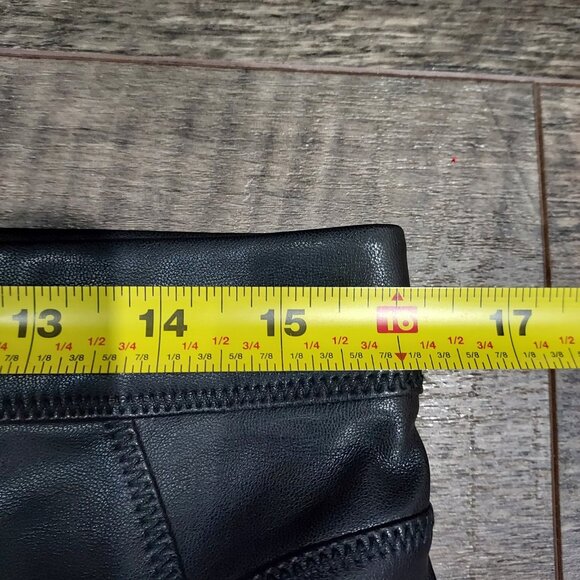 Free People Pull On Flux Leather Black Pants Size 29 Biker Skinny - Picture 4 of 13